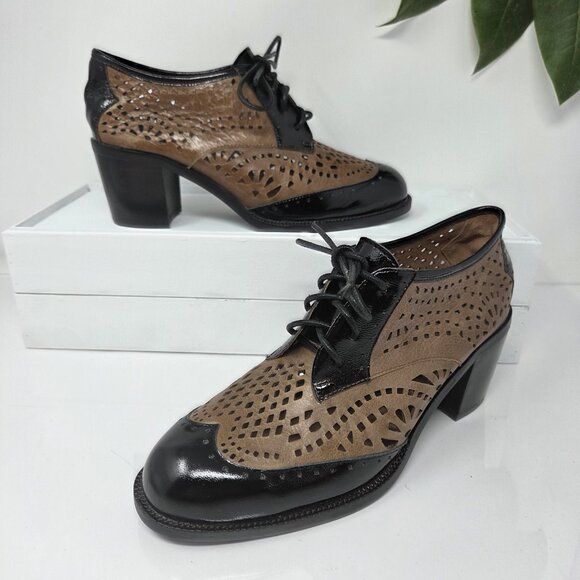 Jeffrey Campbell Cap Toe Oxford Heels Vintage Fremont Ankle - Main Image
